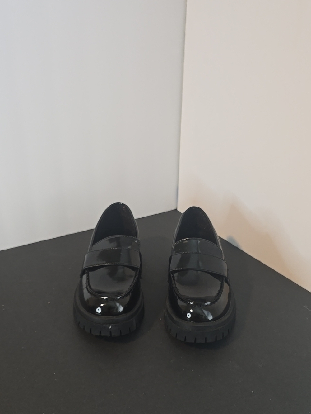 Old Navy Black Patent Penny Loafers for Women